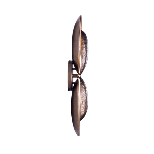 Spat 24-in 2 Light LED Pearlized Antique Brass Wall Sconce
