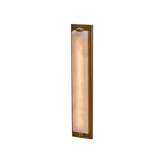 Gypsum 25-in 1 Light LED True Brass Wall Sconce