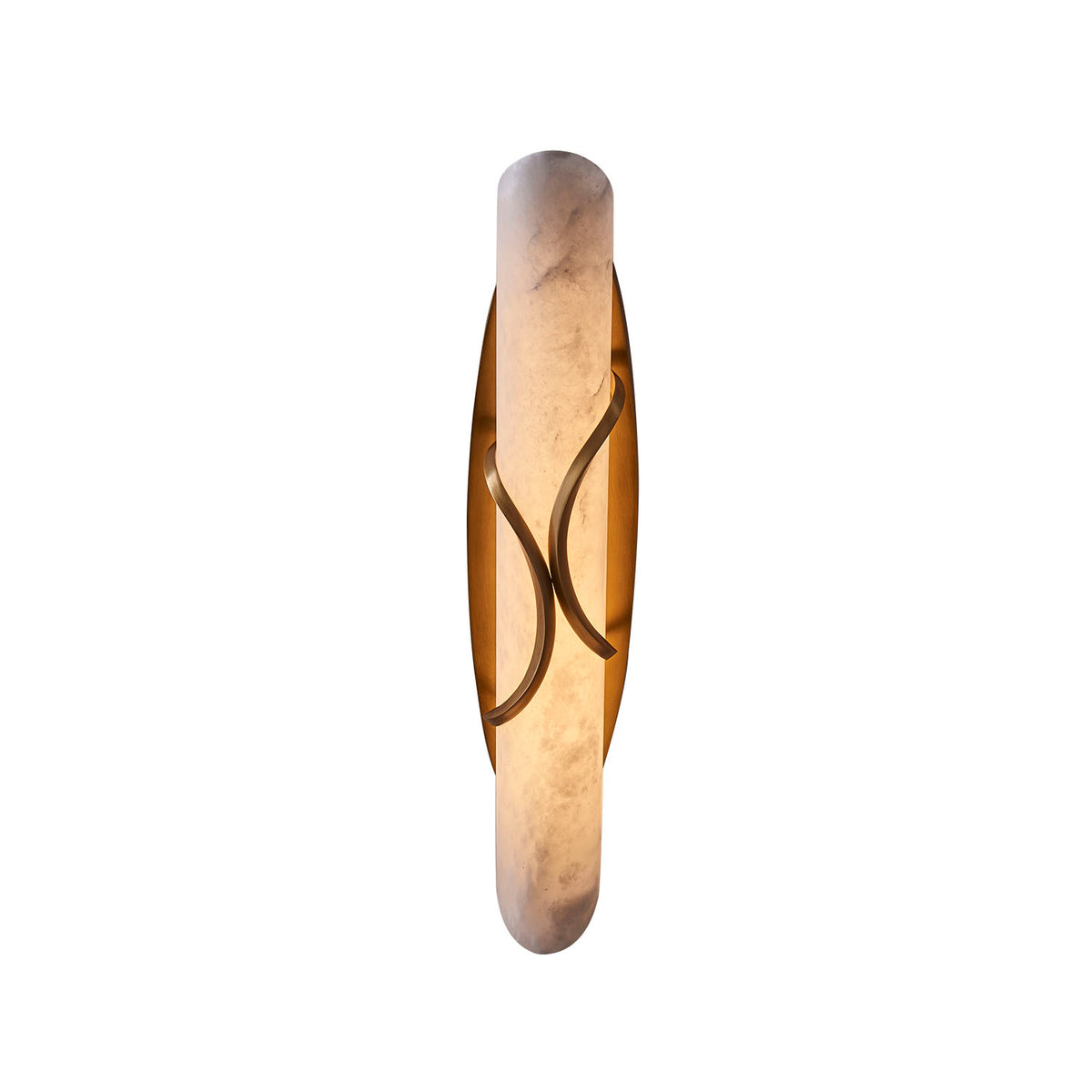 Gypsum 24.5-in 1 Light LED True Brass Wall Sconce