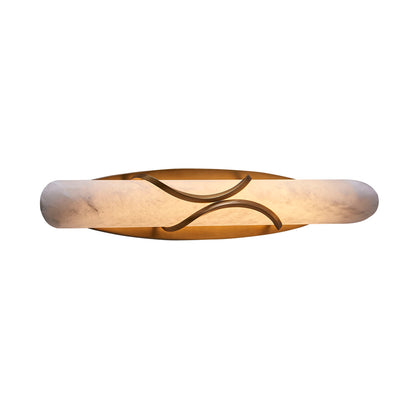 Gypsum 24.5-in 1 Light LED True Brass Wall Sconce