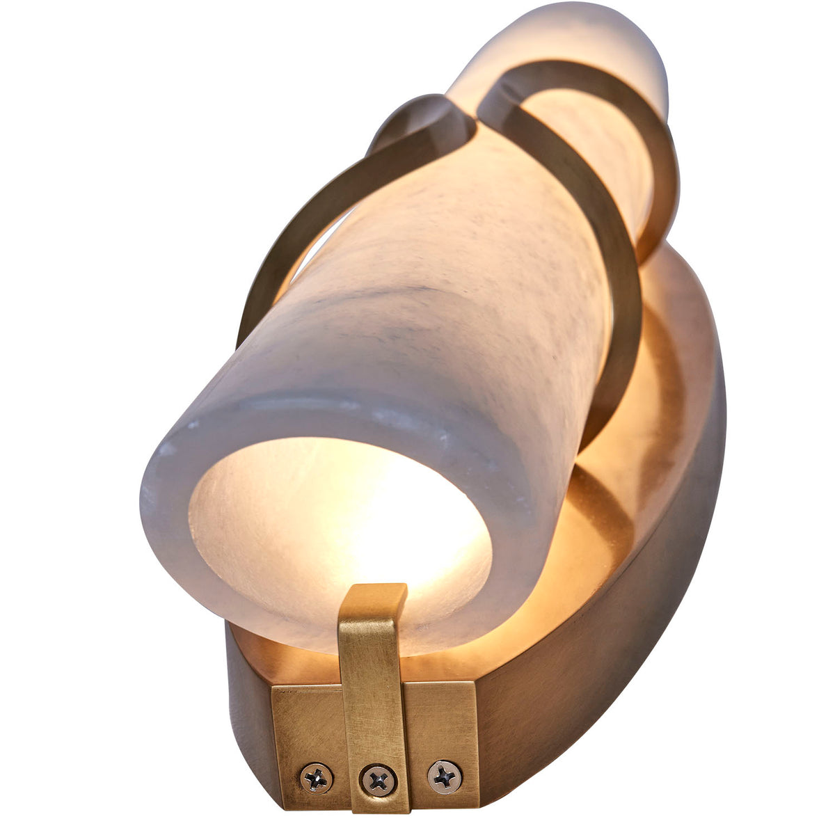 Gypsum 24.5-in 1 Light LED True Brass Wall Sconce