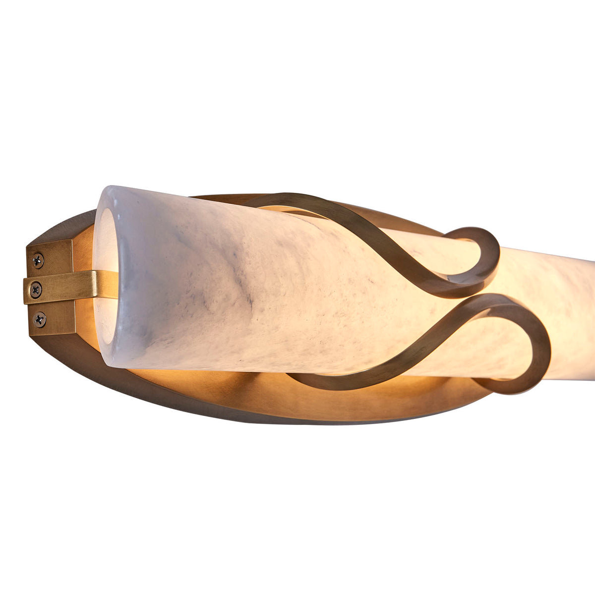 Gypsum 24.5-in 1 Light LED True Brass Wall Sconce