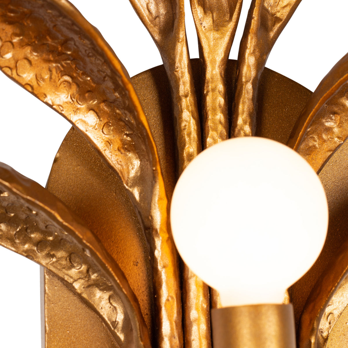 Botanica 16-in 1 Light Socket Warm Gold Wall Sconce