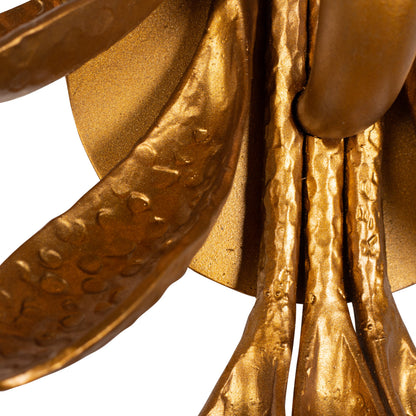 Botanica 16-in 1 Light Socket Warm Gold Wall Sconce