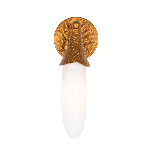 Bougainvillea 13.5-in 1 Light Socket Warm Gold Wall Sconce
