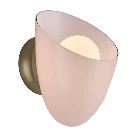 Cocoon 10-in 1 Light Socket Winter Brass Wall Sconce