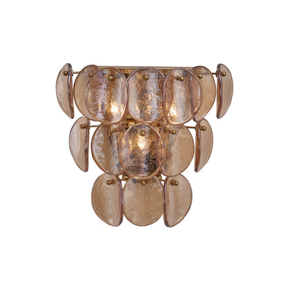 Uroko 11.5-in 3 Light Socket Polished Winter Brass Wall Sconce