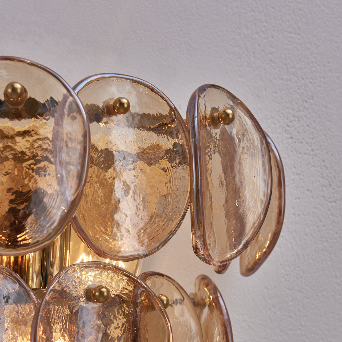 Uroko 11.5-in 3 Light Socket Polished Winter Brass Wall Sconce