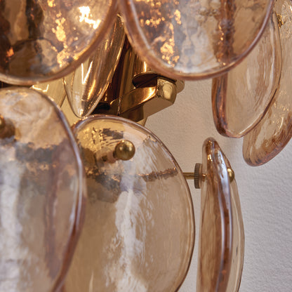 Uroko 11.5-in 3 Light Socket Polished Winter Brass Wall Sconce