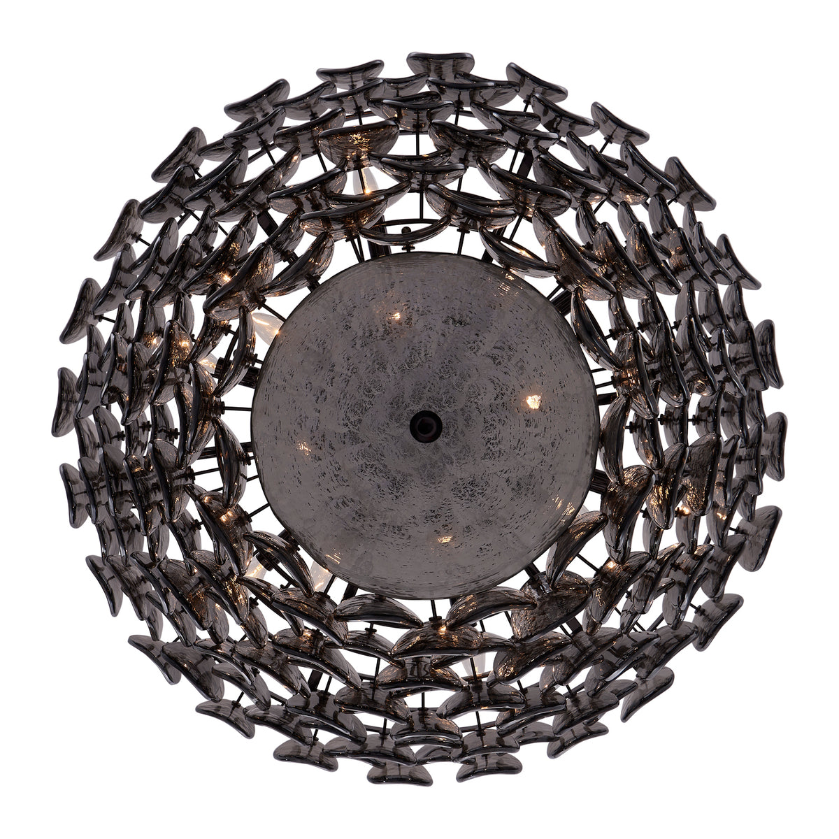 Uroko 34-in 14 Light Socket Black Nickel Chandelier