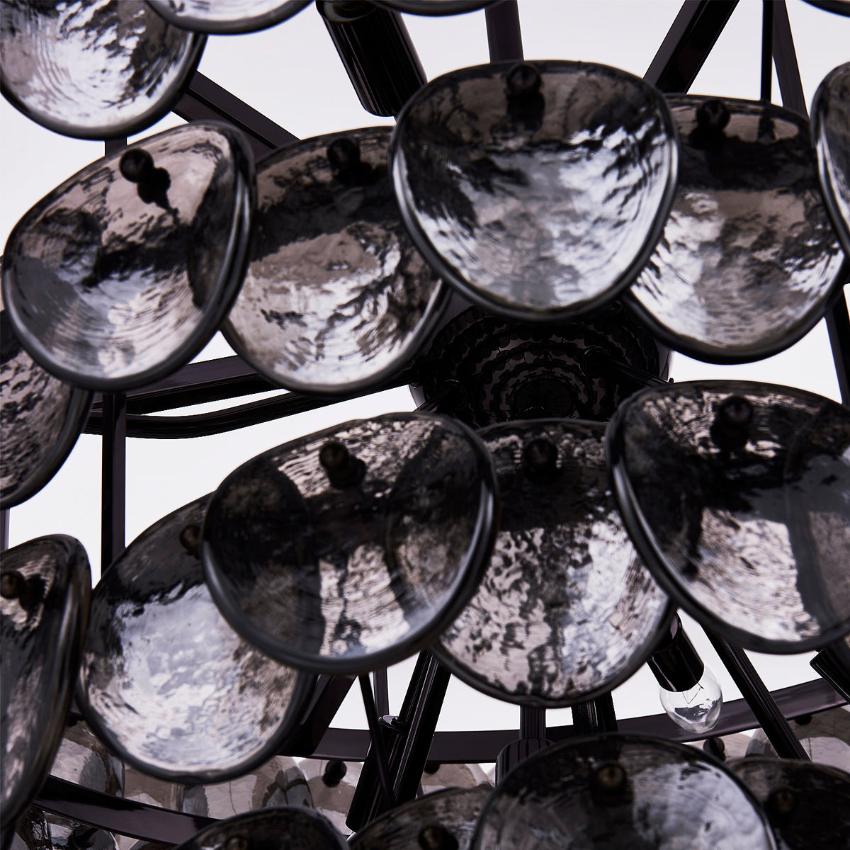 Uroko 34-in 14 Light Socket Black Nickel Chandelier