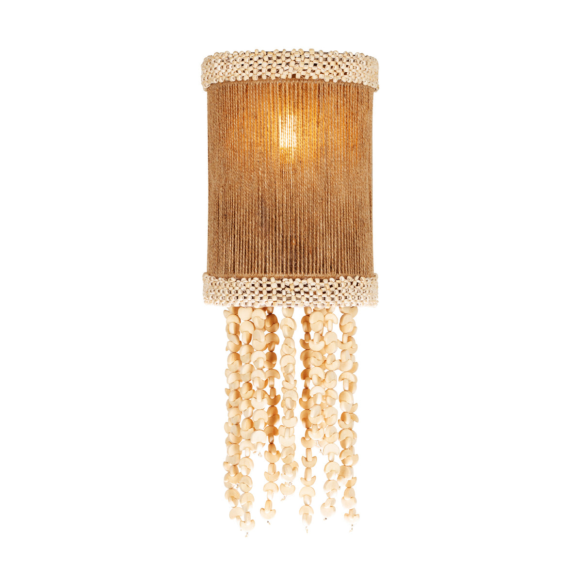 Naturale 14.5-in 1 Light Socket Jute Wall Sconce