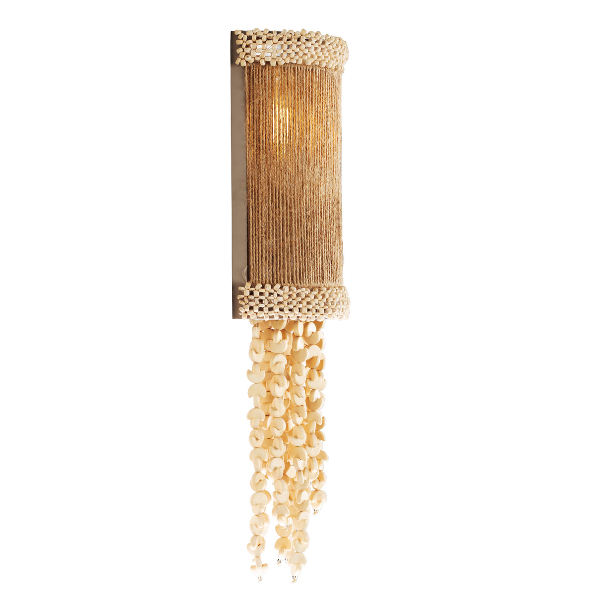 Naturale 14.5-in 1 Light Socket Jute Wall Sconce