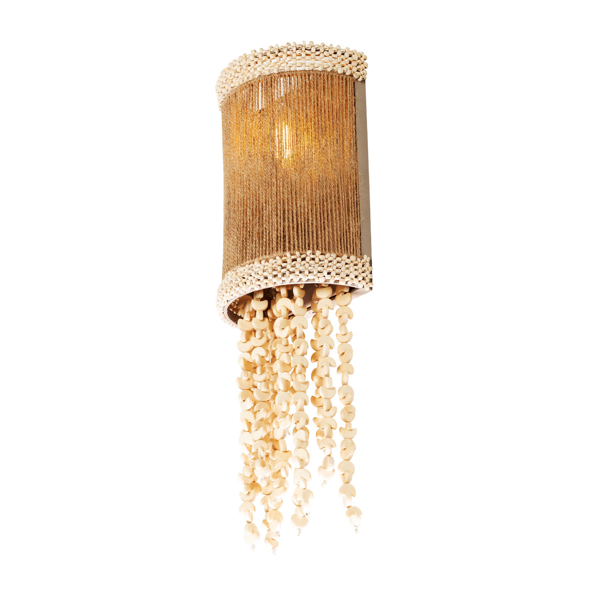 Naturale 14.5-in 1 Light Socket Jute Wall Sconce