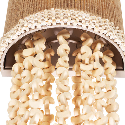 Naturale 14.5-in 1 Light Socket Jute Wall Sconce