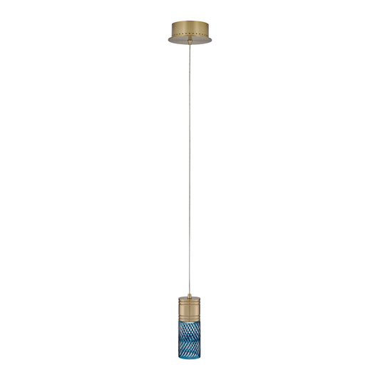 Kiriko 6-in 1 Light LED Winter Brass Pendant