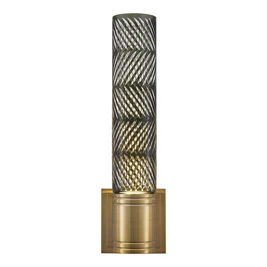 Kiriko 16.25-in 1 Light LED Winter Brass Wall Sconce