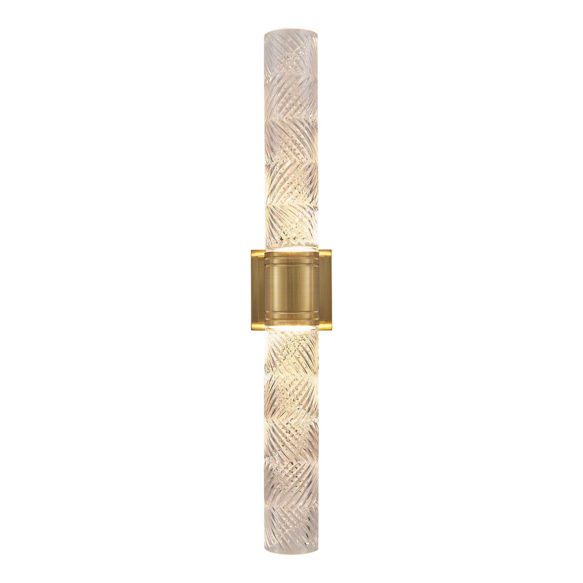 Kiriko 28-in 2 Light LED Winter Brass Wall Sconce