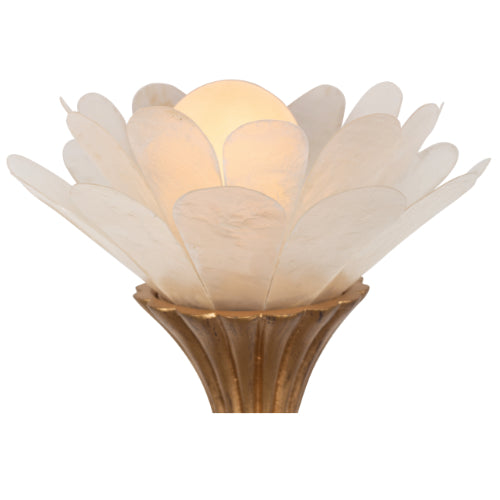 Flora 16.5-in 1 Light Socket Modern Gold Wall Sconce