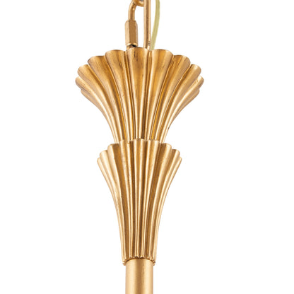 Flora 36-in 8 Light Socket Modern Gold Chandelier