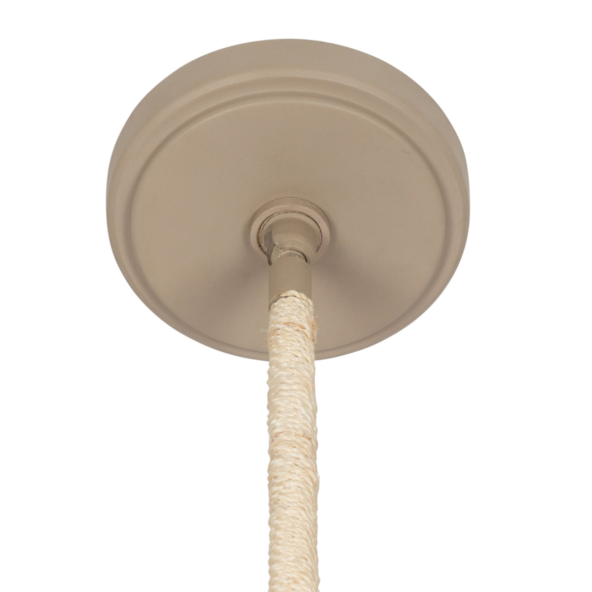 Coaxial 26-in 6 Light Socket Jute Pendant