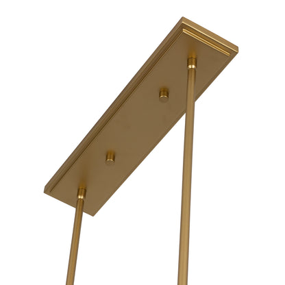 Onyx 60-in 6 Light LED Brushed Gold/Satin Bronze Linear Pendant