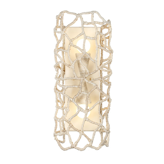 Reef 8-in 2 Light Socket Warm Ivory Wall Sconce