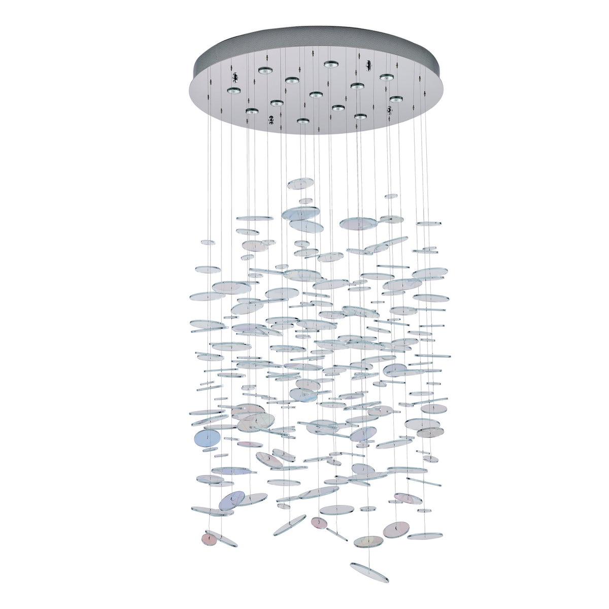Spettro 36-in 13 Light Socket Polished Chrome Chandelier