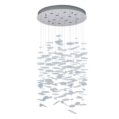 Spettro 36-in 13 Light Socket Polished Chrome Chandelier