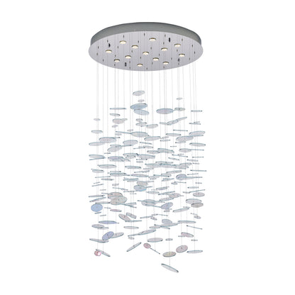 Spettro 36-in 13 Light Socket Polished Chrome Chandelier