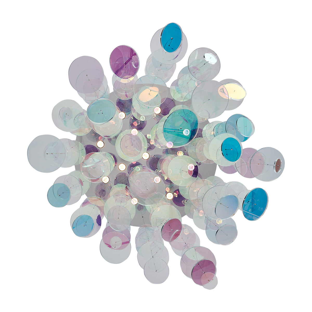 Spettro 36-in 13 Light Socket Polished Chrome Chandelier