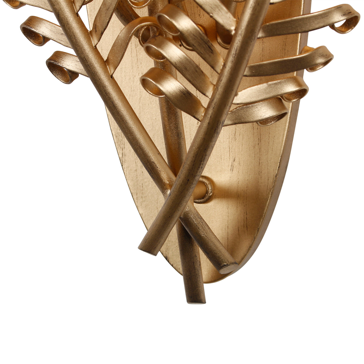 Fern 11.5-in 3 Light Socket Modern Gold Wall Sconce
