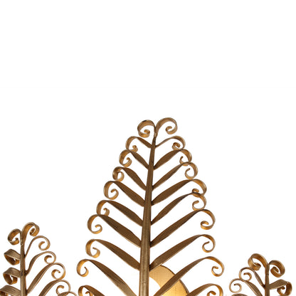 Fern 11.5-in 3 Light Socket Modern Gold Wall Sconce