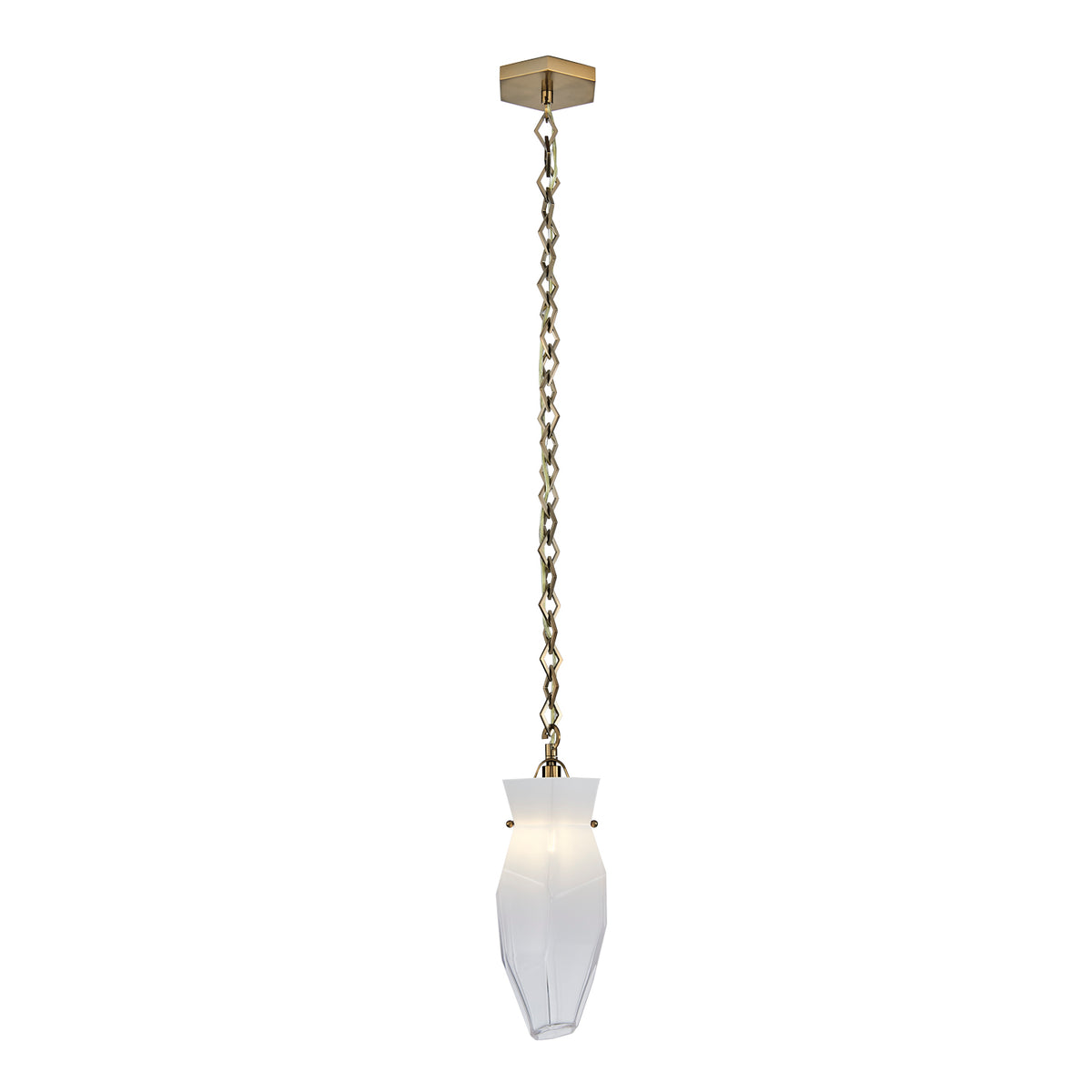 Bolsa 6.50-in 1 Light Socket Winter Brass Pendant