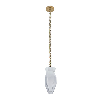 Bolsa 6.50-in 1 Light Socket Winter Brass Pendant