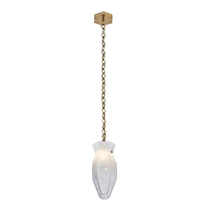 Bolsa 6.50-in 1 Light Socket Winter Brass Pendant