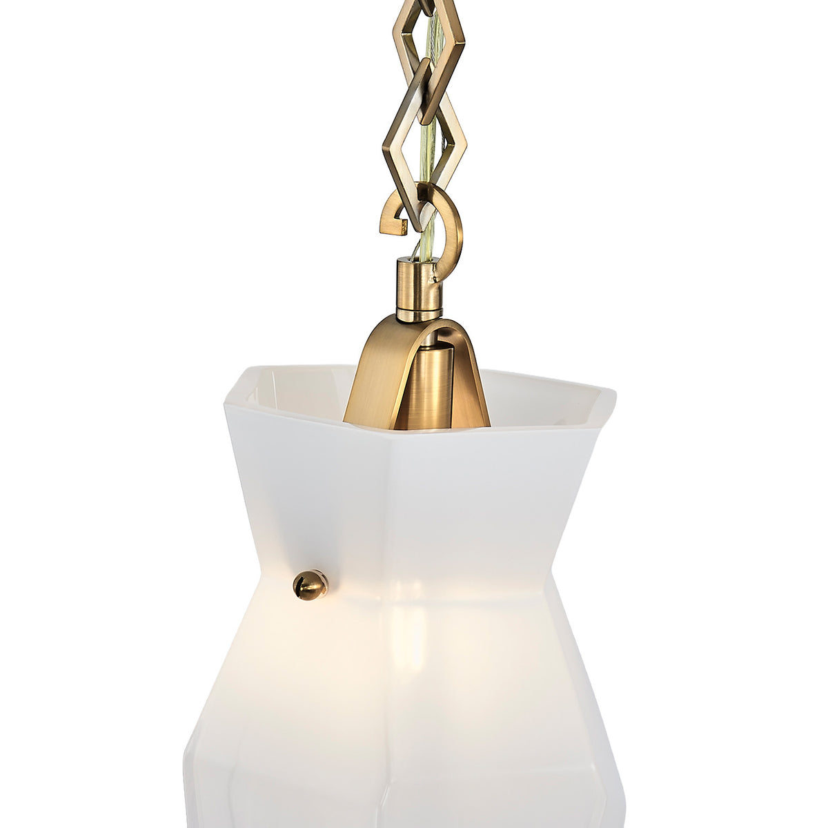 Bolsa 6.50-in 1 Light Socket Winter Brass Pendant