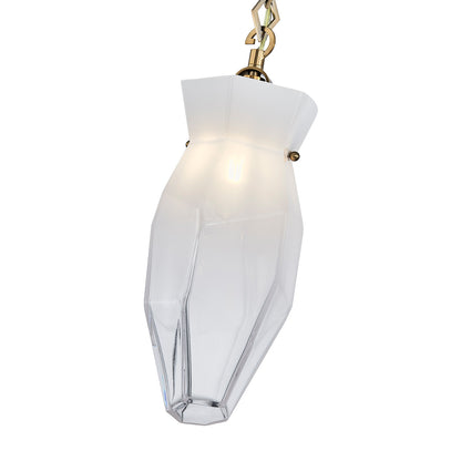 Bolsa 6.50-in 1 Light Socket Winter Brass Pendant