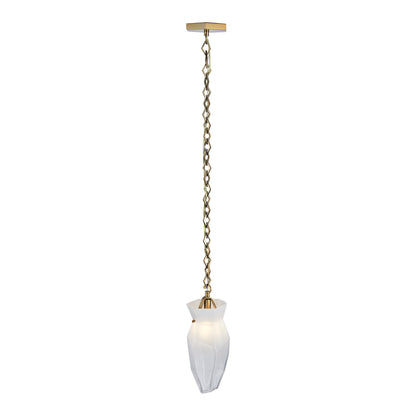 Bolsa 6.50-in 1 Light Socket Winter Brass Pendant