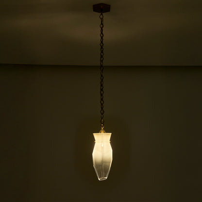 Bolsa 6.50-in 1 Light Socket Winter Brass Pendant