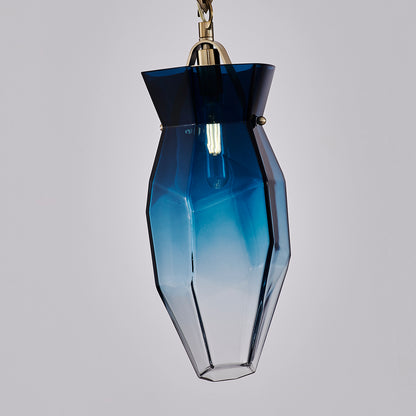 Bolsa 6.5-in 1 Light Socket Winter Brass Pendant