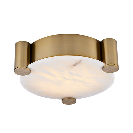 Lumba 17-in 1 Light LED Winter Brass Flush Mount