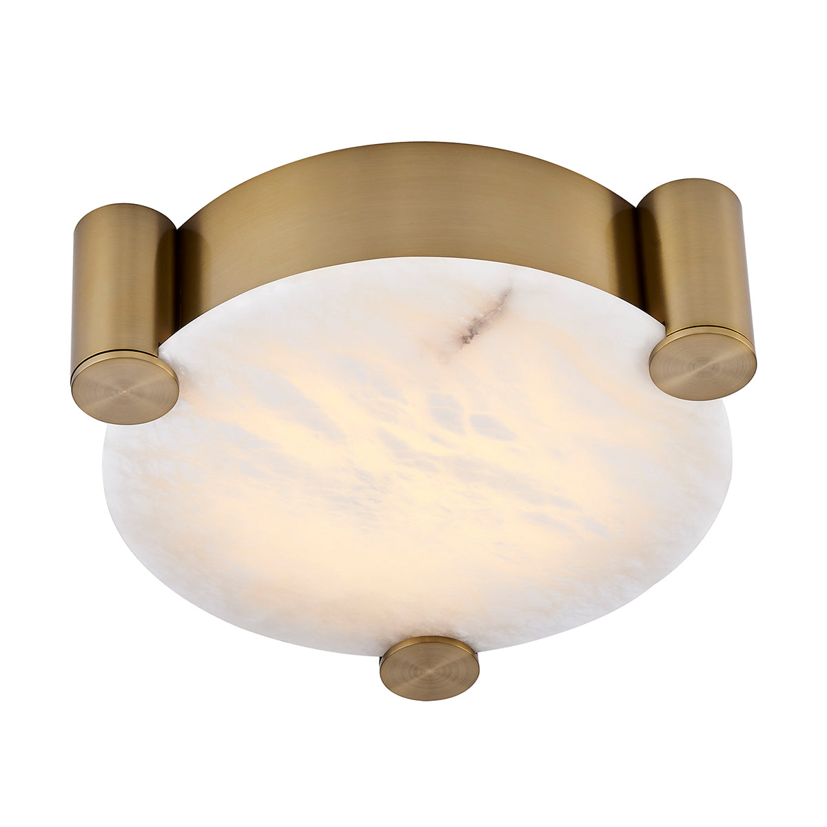 Lumba 17-in 1 Light LED Winter Brass Flush Mount