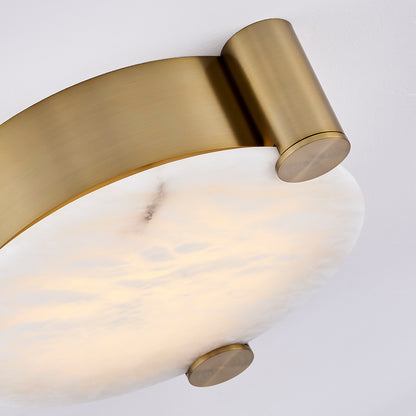 Lumba 17-in 1 Light LED Winter Brass Flush Mount