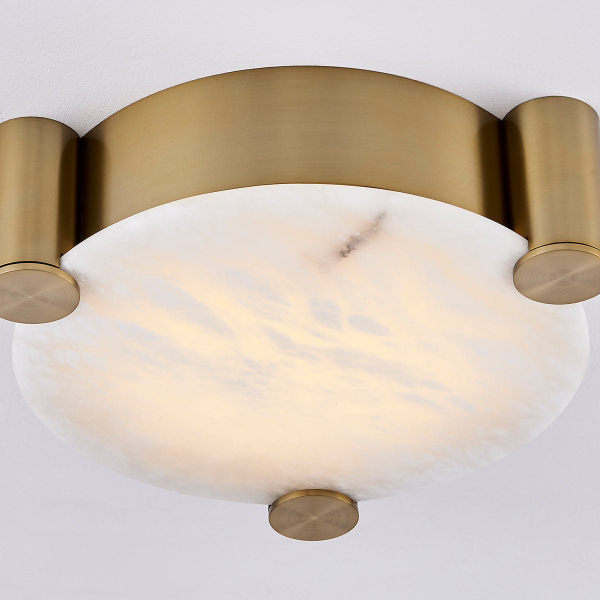 Lumba 17-in 1 Light LED Winter Brass Flush Mount