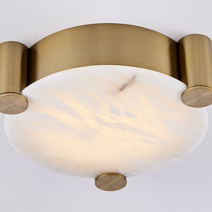 Lumba 17-in 1 Light LED Winter Brass Flush Mount