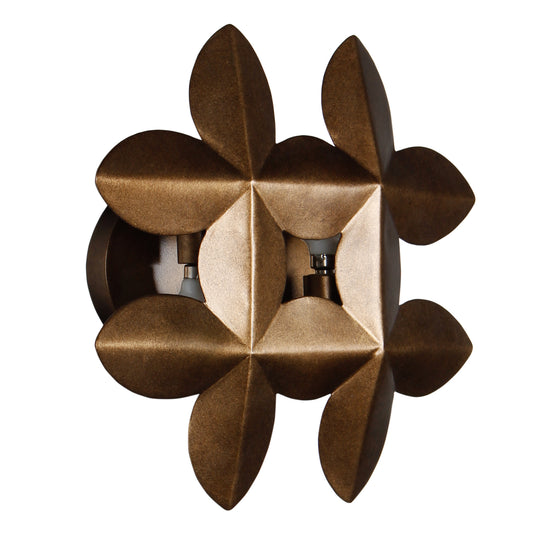Vittoria 10.75-in 2 Light Socket Pearlized Antique Brass Wall Sconce