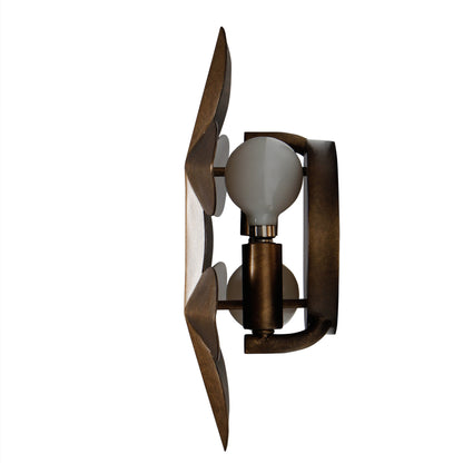 Vittoria 10.75-in 2 Light Socket Pearlized Antique Brass Wall Sconce