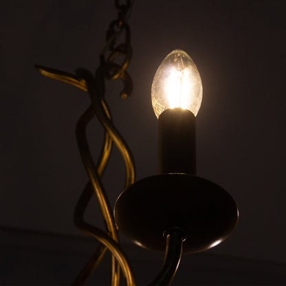 Rizo 28-in 6 Light Socket Oil Rubbed Bronze Chandelier