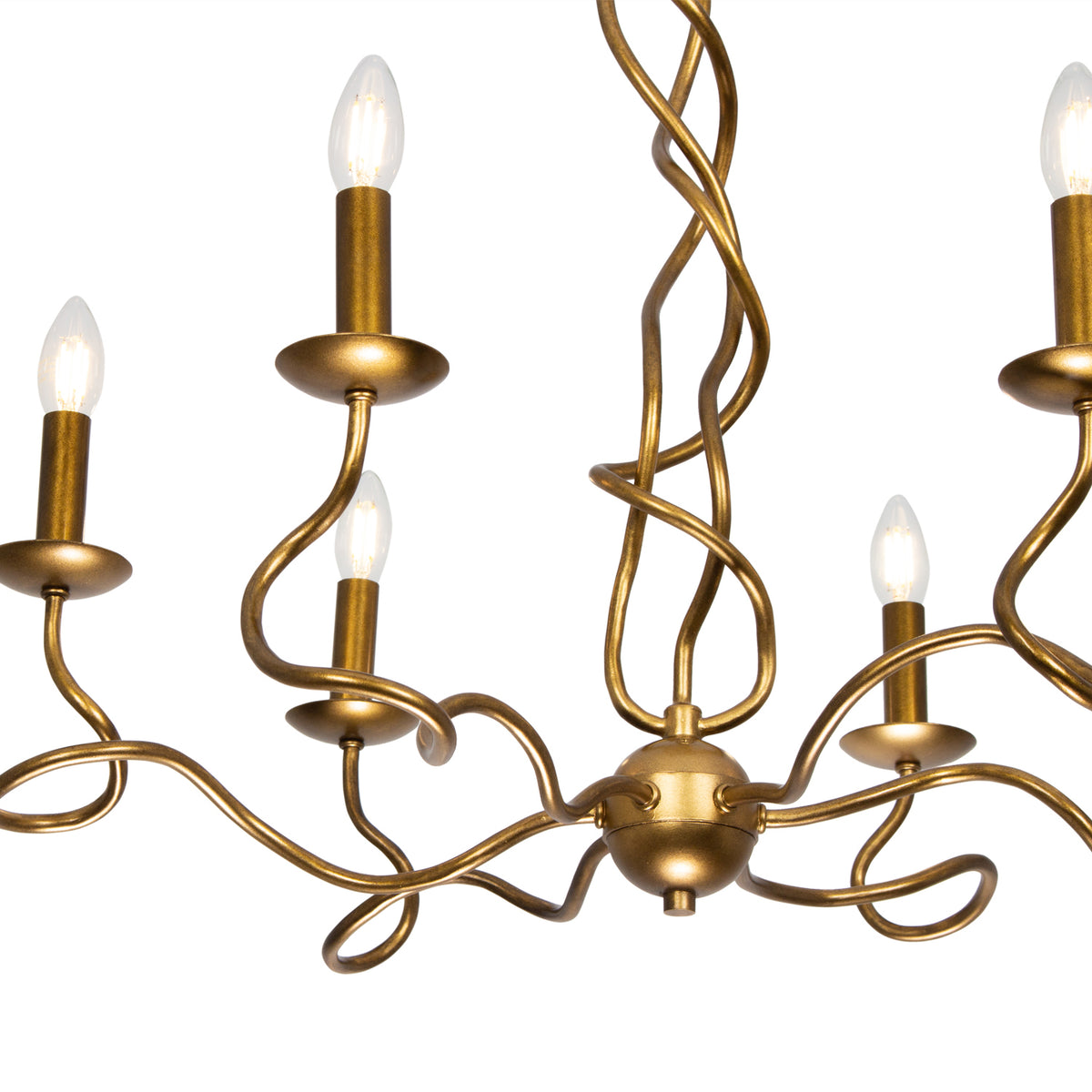 Rizo 28-in 6 Light Socket Oil Rubbed Bronze Chandelier